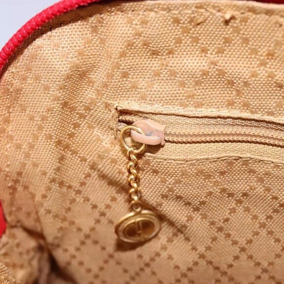 GUCCI Bamboo Hand Bag Suede Red 000 12740290 Auth yt1007 - Picture 11 of 16